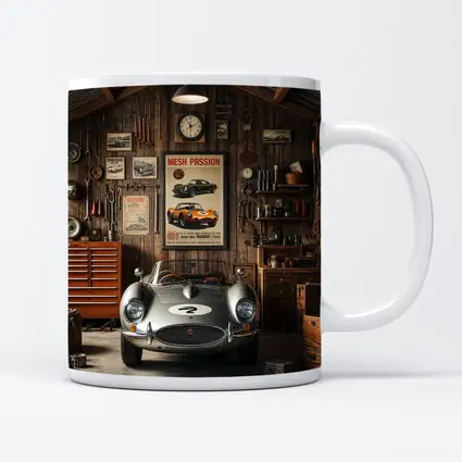Vintage Sports Car Classic Retro Garage