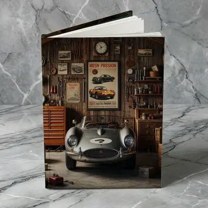 Vintage Sports Car Classic Retro Garage