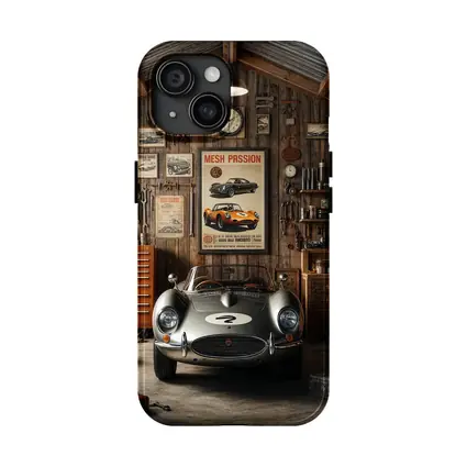 Vintage Sports Car Classic Retro Garage