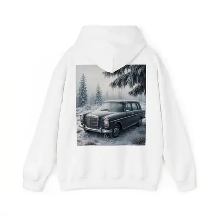 Vintage Mercedes Benz Estate Car Winter Forest