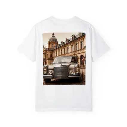 Vintage Mercedes Benz Classic Car Cobblestone Square