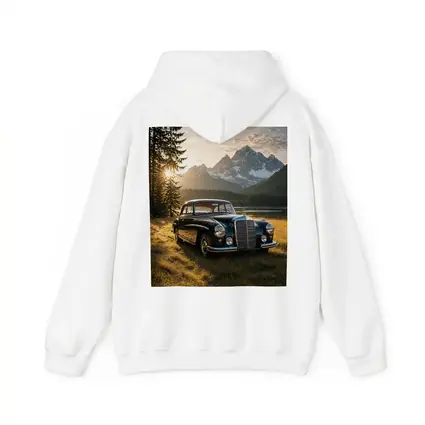 Vintage Mercedes Benz Classic Car Mountain Lake