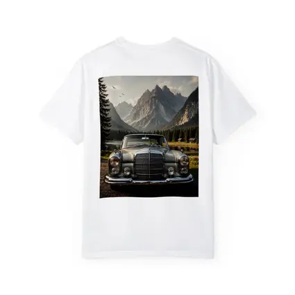 Vintage Mercedes Benz Classic Car Mountain Lake