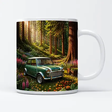 Classic Mini Cooper Green Forest Sunshine