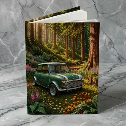 Classic Mini Cooper Green Forest Sunshine