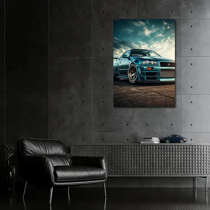 Nissan Skyline GT R Teal Sky