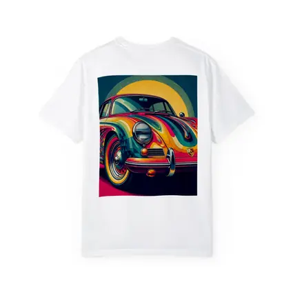 Porsche 356 Colorful Psychedelic Pop Art