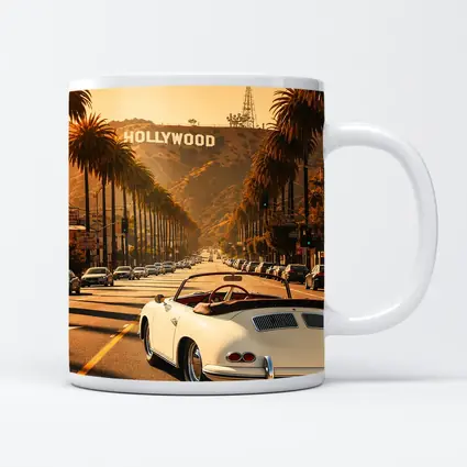 Porsche 356 Convertible Hollywood Boulevard Los Angeles