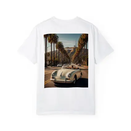 Porsche Speedster Cruising Hollywood Palm Boulevard