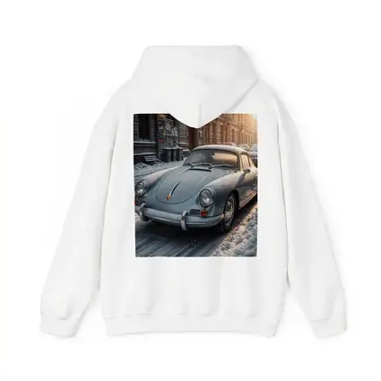 Porsche 356 Frosted On Winter City Street