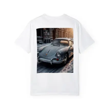 Porsche 356 Frosted On Winter City Street