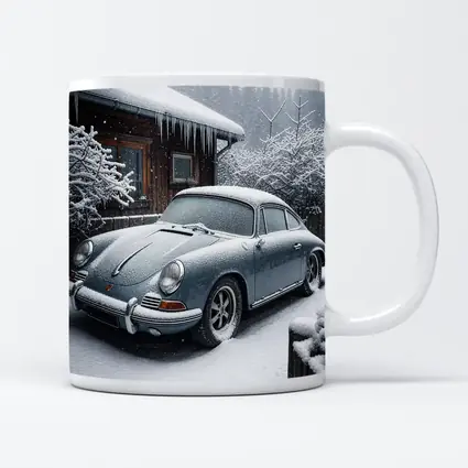 Porsche 356 Covered in Snow Winter