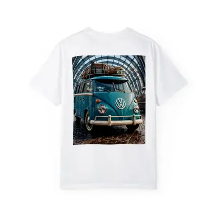 Volkswagen Beetle Bus Teal Glass Tunnel