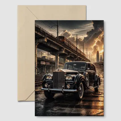 Rolls Royce Ghost Classic Black Industrial Sunset