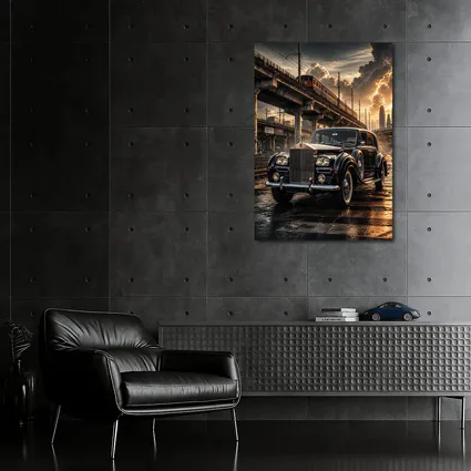 Rolls Royce Ghost Classic Black Industrial Sunset