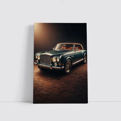 Classic Bentley Convertible Dark Studio Background