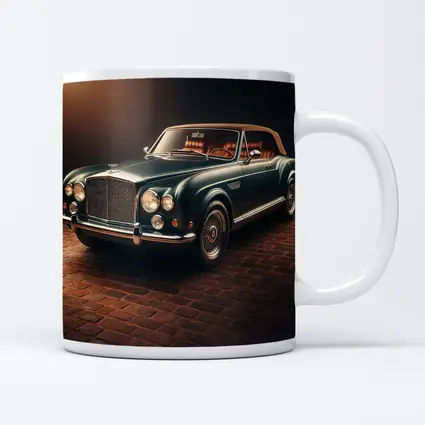 Classic Bentley Convertible Dark Studio Background