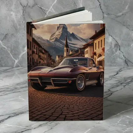 Chevrolet Corvette C2 Alpine Village Mountain Backdrop