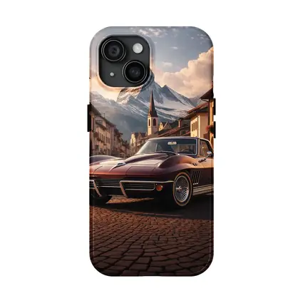 Chevrolet Corvette C2 Alpine Village Mountain Backdrop