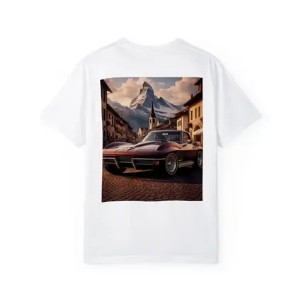 Chevrolet Corvette C2 Alpine Village Mountain Backdrop