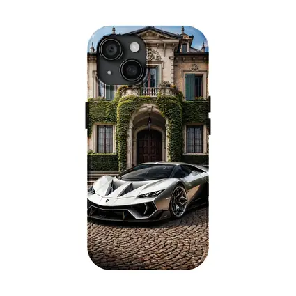 Lamborghini Sian Parked Before Grand Villa