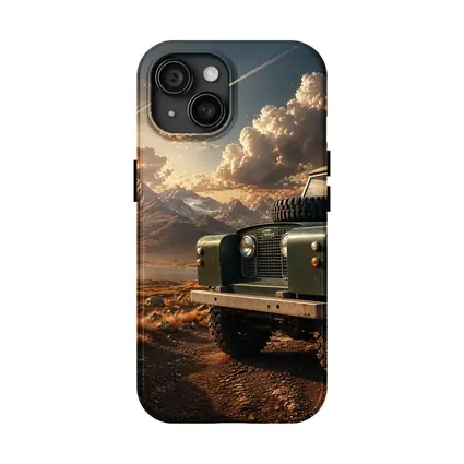 Land Rover Defender Dirt Road Mountain Sunset