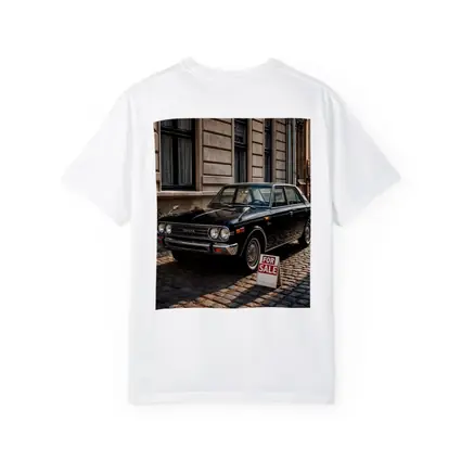 Toyota Classic Sedan Black Cobblestone Street