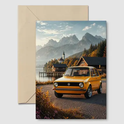 Volkswagen Golf MK1 Alpine Lake Setting