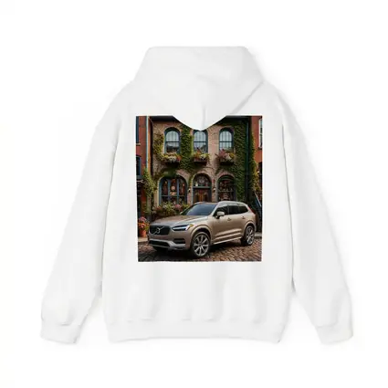 Volvo XC90 Parked Outside Ivy Covered Building