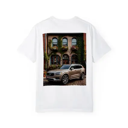 Volvo XC90 Parked Outside Ivy Covered Building