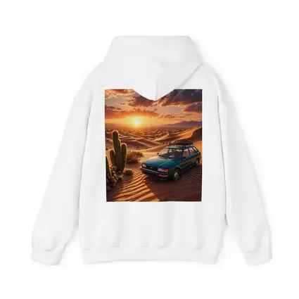 Subaru Wagon Desert Sunset Sand Dunes