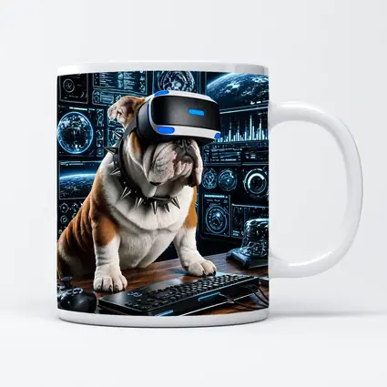 English Bulldog Gaming VR Headset Tech Setup