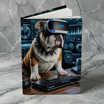 English Bulldog Gaming VR Headset Tech Setup