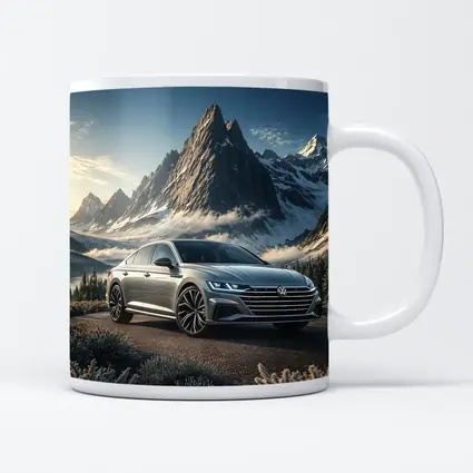 Volkswagen Arteon Silver Sedan Mountain Backdrop