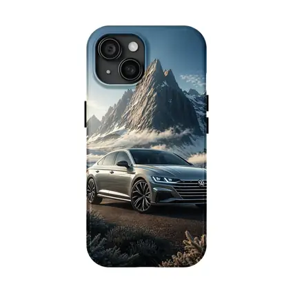 Volkswagen Arteon Silver Sedan Mountain Backdrop