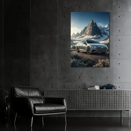 Volkswagen Arteon Silver Sedan Mountain Backdrop