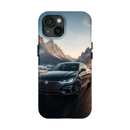 Volkswagen Arteon Winter Mountain Sunset Road