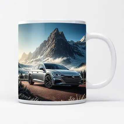 Volkswagen Arteon Silver Car Snowy Mountain