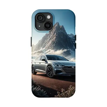 Volkswagen Arteon Silver Car Snowy Mountain