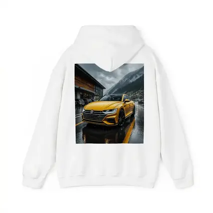 Volkswagen Arteon Yellow Wet Mountain Parking