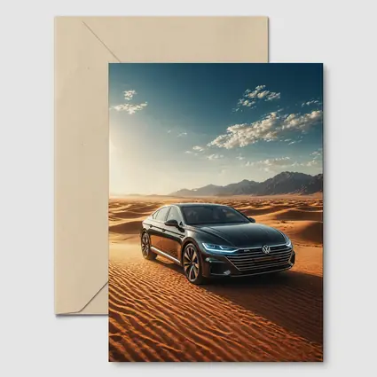 Volkswagen Arteon Sedan Desert Landscape Sunlight