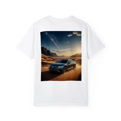 Volkswagen Arteon Driving Through Desert Landscape