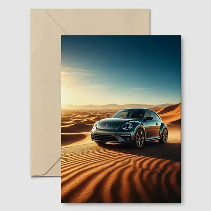 Volkswagen Beetle Desert Dunes Sunset Drive