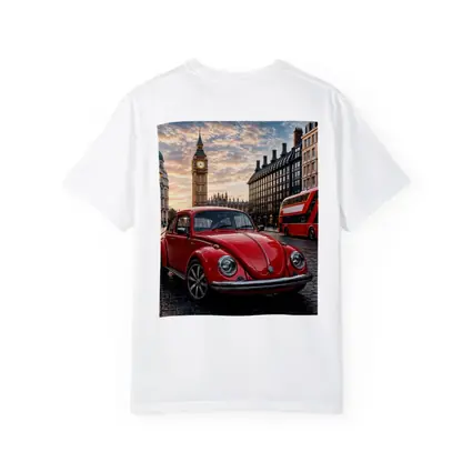 Volkswagen Beetle Red London Big Ben Street