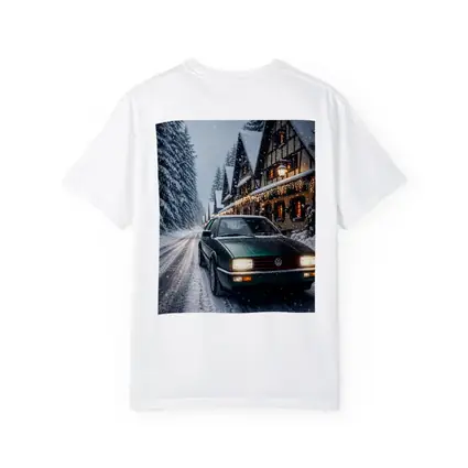 Volkswagen Corrado Green Car Snowy Winter Street