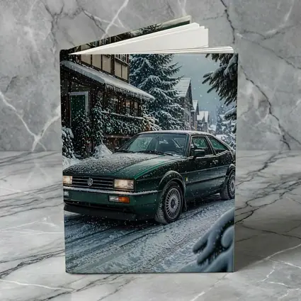 Volkswagen Corrado Green Car Winter Scene