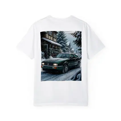 Volkswagen Corrado Green Car Winter Scene