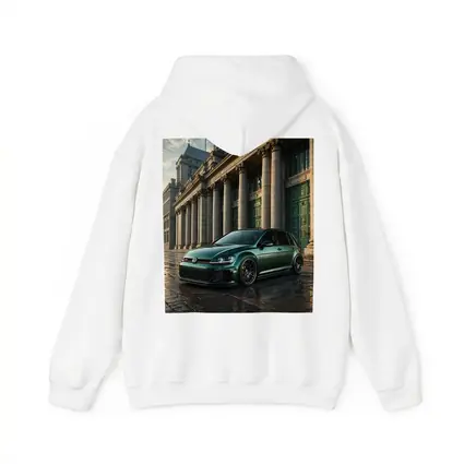 Volkswagen Golf GTI Green Neoclassical Building