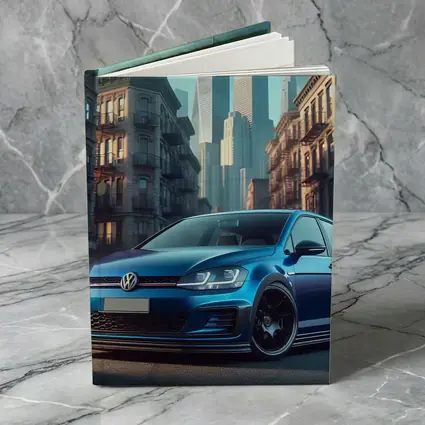 Volkswagen Golf GTI Blue City Street
