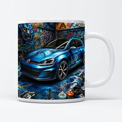 Volkswagen Golf GTI Blue Graffiti Garage